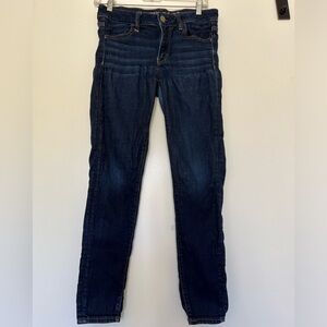 American Eagle Super Stretch Skinny Jeans Dark Blue Fade